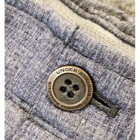 Under Armour Shorts Mens 38 Heatgear Gray Loose Fit Lightweight Chinos Golf - Picture 3 of 10